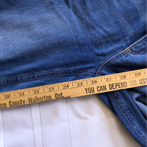 Women's Blue Distressed Jeans - Picture 7 of 9